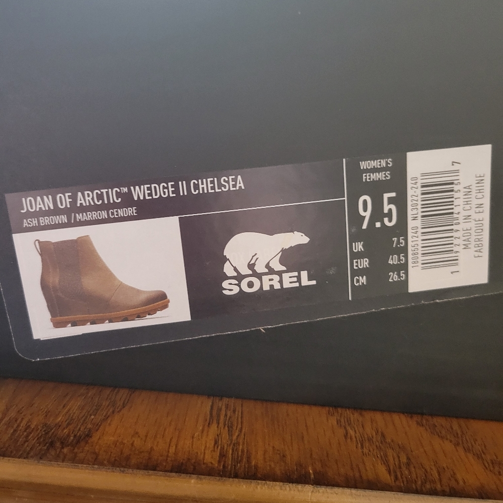 Sorel Women's Joan of Arctic Wedge II Chelsea Boots - Ash Brown
